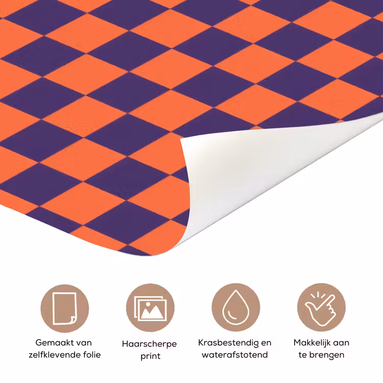 Deursticker - Patroon - Klassiek - Paars — 3