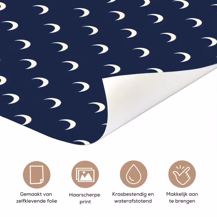 Deursticker - Patroon - Manen - Blauw — 3