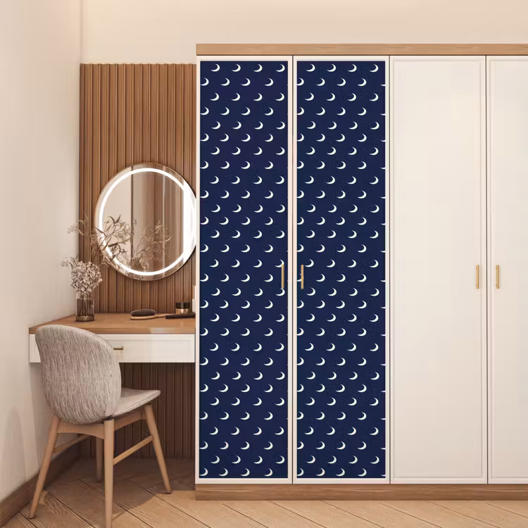 Deursticker - Patroon - Manen - Blauw — 5