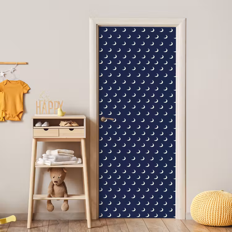 Deursticker - Patroon - Manen - Blauw — 6