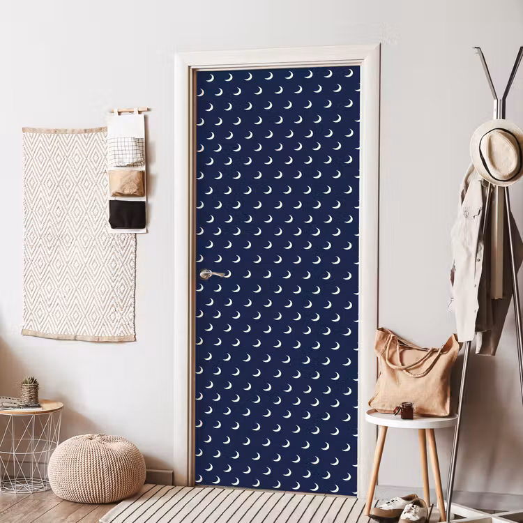 Deursticker - Patroon - Manen - Blauw — 8