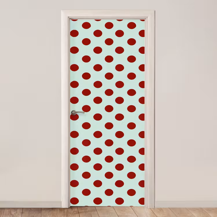 Deursticker - Polka - Dots - Rood — 1