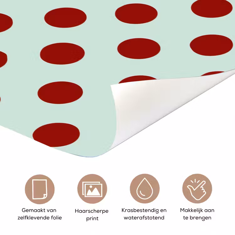 Deursticker - Polka - Dots - Rood — 3