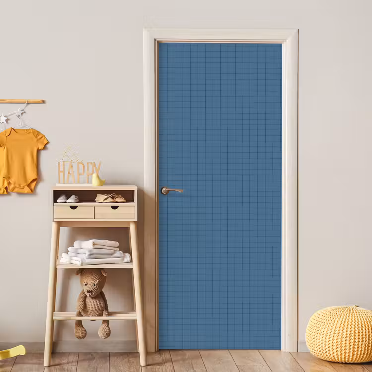 Deursticker - Ruiten - Geometrisch - Blauw — 6
