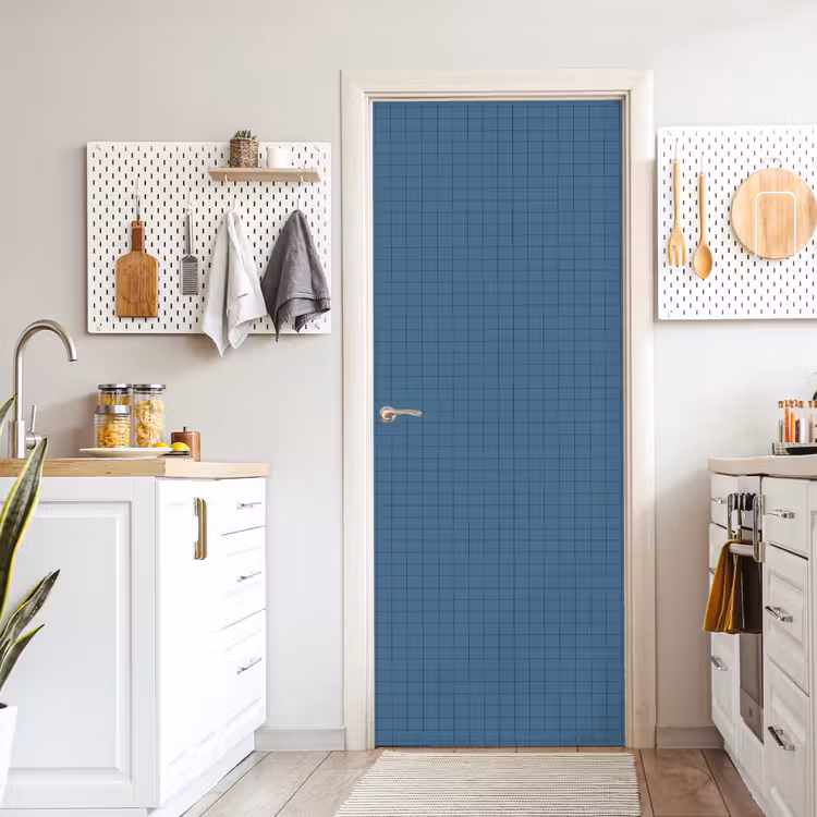 Deursticker - Ruiten - Geometrisch - Blauw — 7