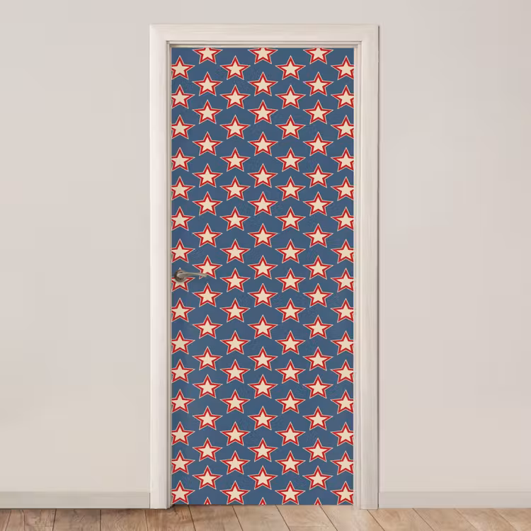 Deursticker - Ster - Klassiek - Blauw — 1