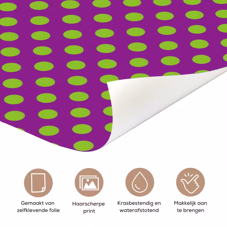 Deursticker - Stippen - Klassiek - Groen — 3
