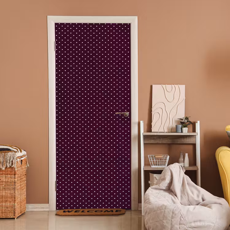 Deursticker - Stippen - Modern - Paars — 2