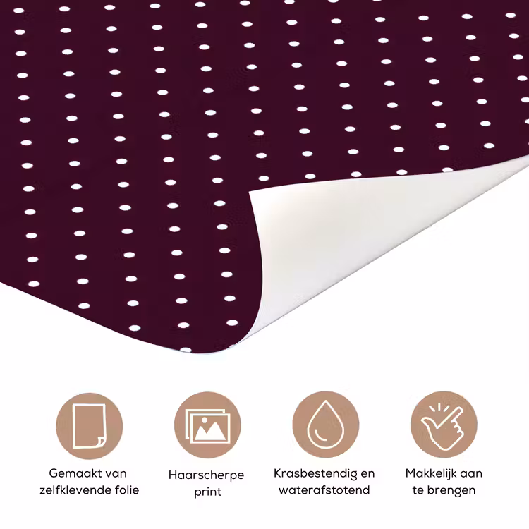 Deursticker - Stippen - Modern - Paars — 3