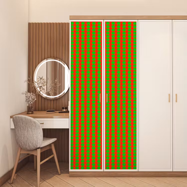 Deursticker - Stippen - Patroon - Groen — 5