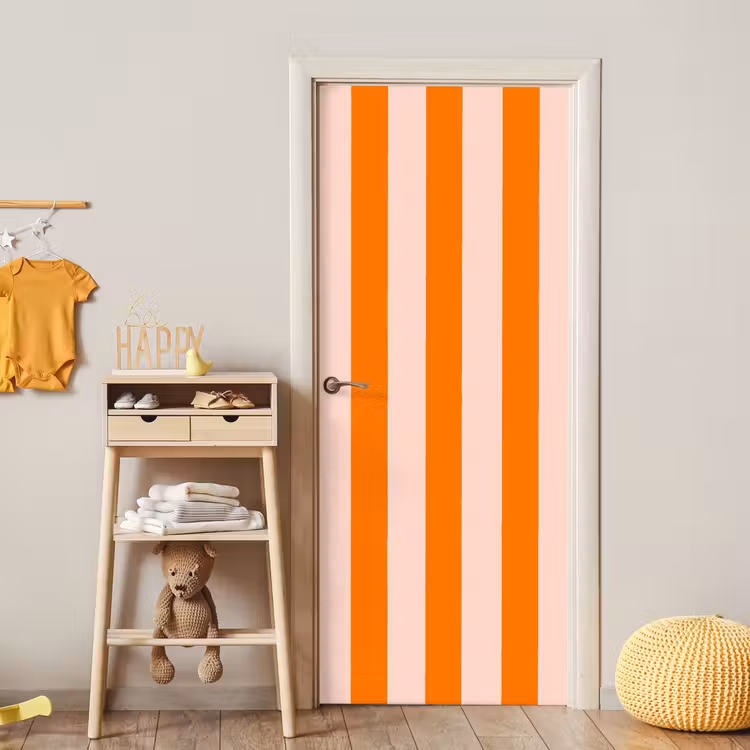 Deursticker - Strepen - Modern - Oranje — 6