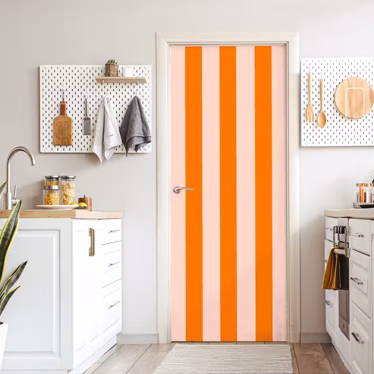 Deursticker - Strepen - Modern - Oranje — 7
