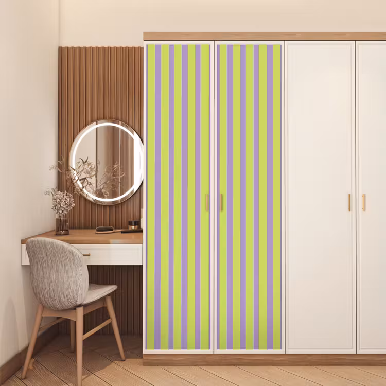 Deursticker - Strepen - Patroon - Groen — 5