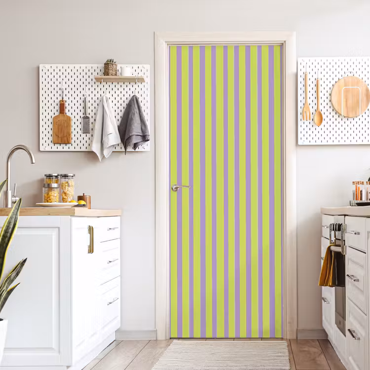 Deursticker - Strepen - Patroon - Groen — 7