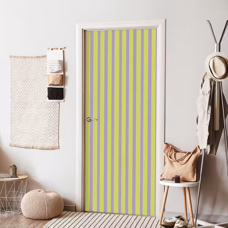 Deursticker - Strepen - Patroon - Groen — 8