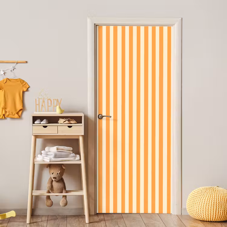 Deursticker - Strepen - Patroon - Oranje — 6