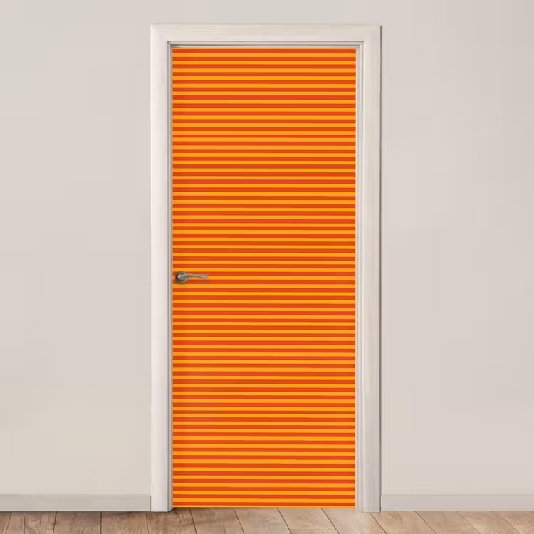 Deursticker - Strepen - Patroon - Oranje — 1