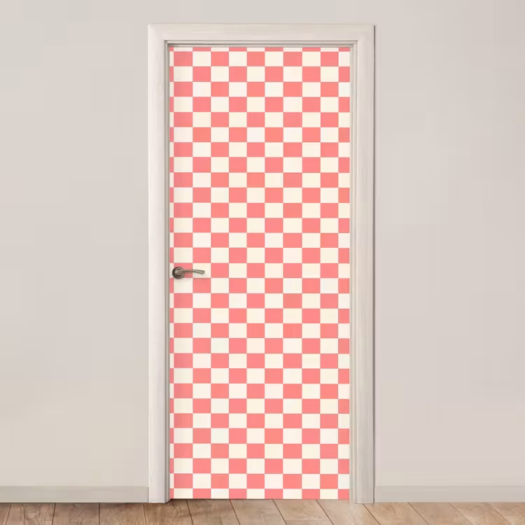 Deursticker - Traditioneel - Patroon - Roze — 1
