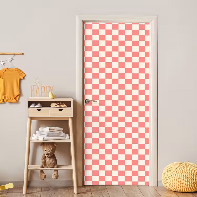Deursticker - Traditioneel - Patroon - Roze — 6
