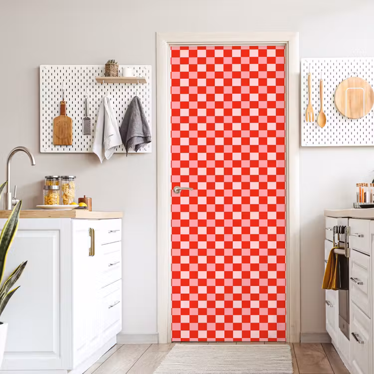 Deursticker - Vierkant - Klassiek - Rood — 7