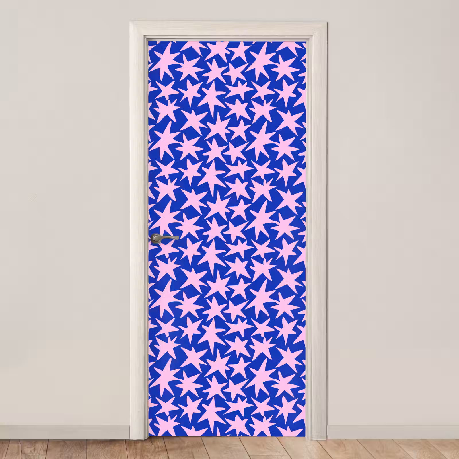 Deursticker - Modern - Sterren - Blauw — 1