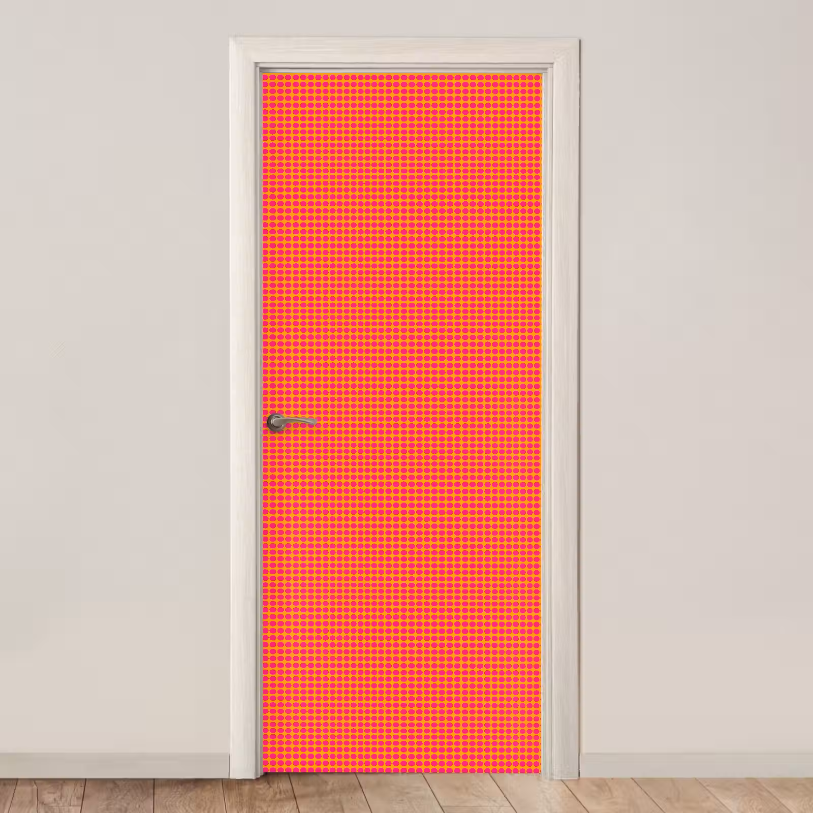 Deursticker - Modern - Stippen - Oranje — 1