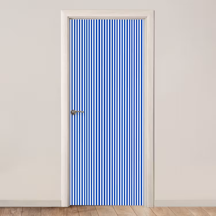 Deursticker - Klassiek - Strepen - Blauw — 1