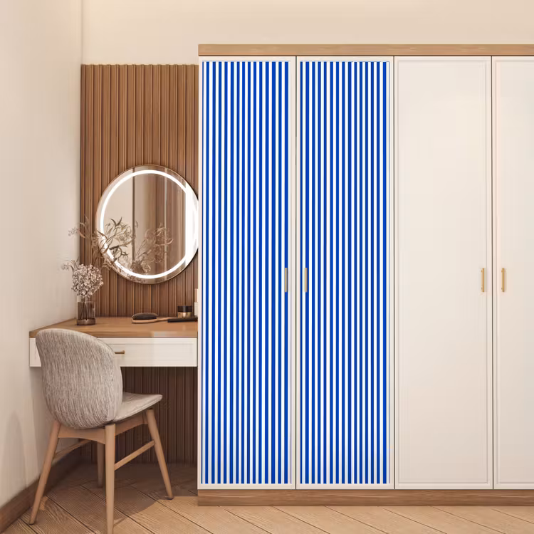 Deursticker - Klassiek - Strepen - Blauw — 5