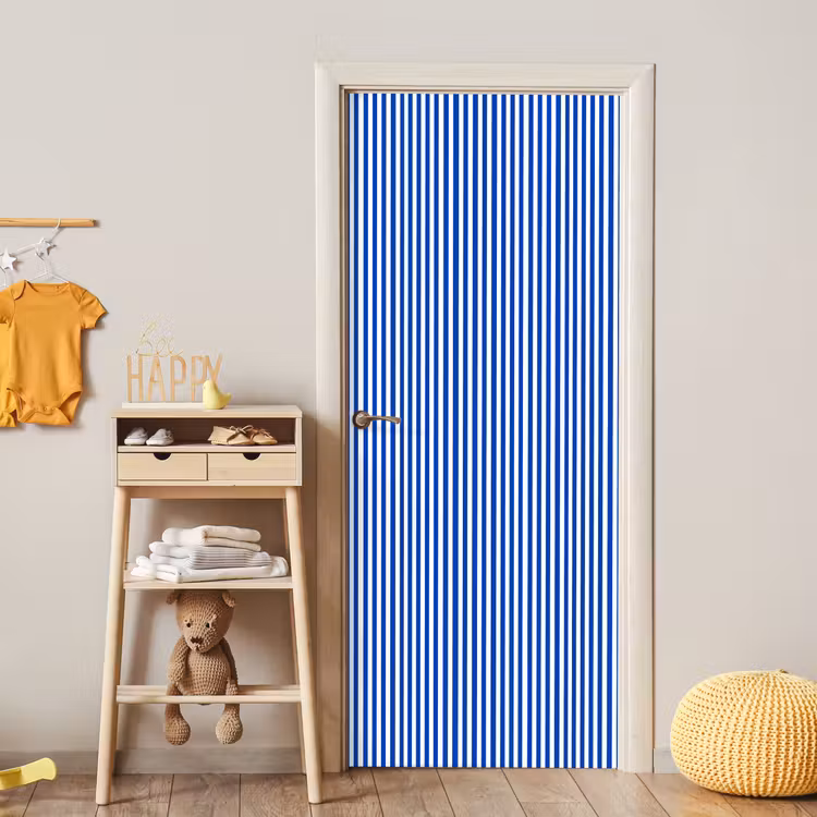 Deursticker - Klassiek - Strepen - Blauw — 6