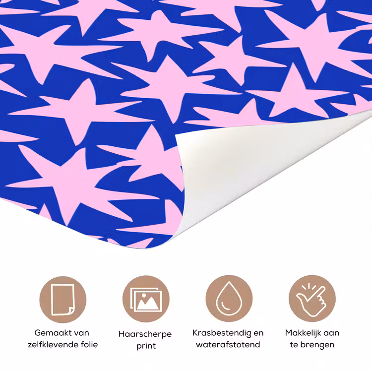 Deursticker - Modern - Sterren - Blauw — 3