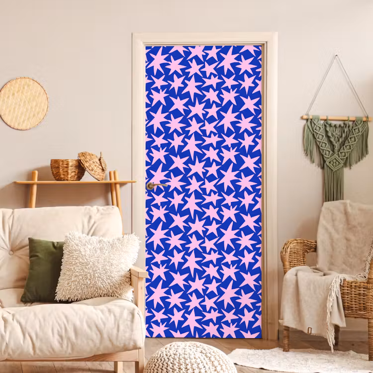 Deursticker - Modern - Sterren - Blauw — 4