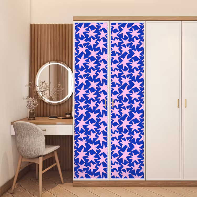 Deursticker - Modern - Sterren - Blauw — 5