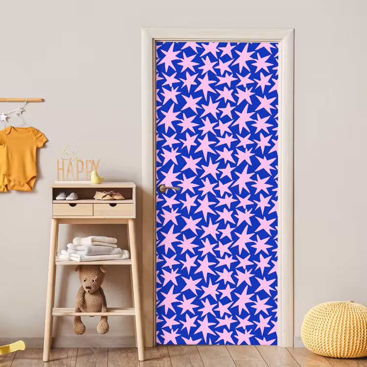 Deursticker - Modern - Sterren - Blauw — 6
