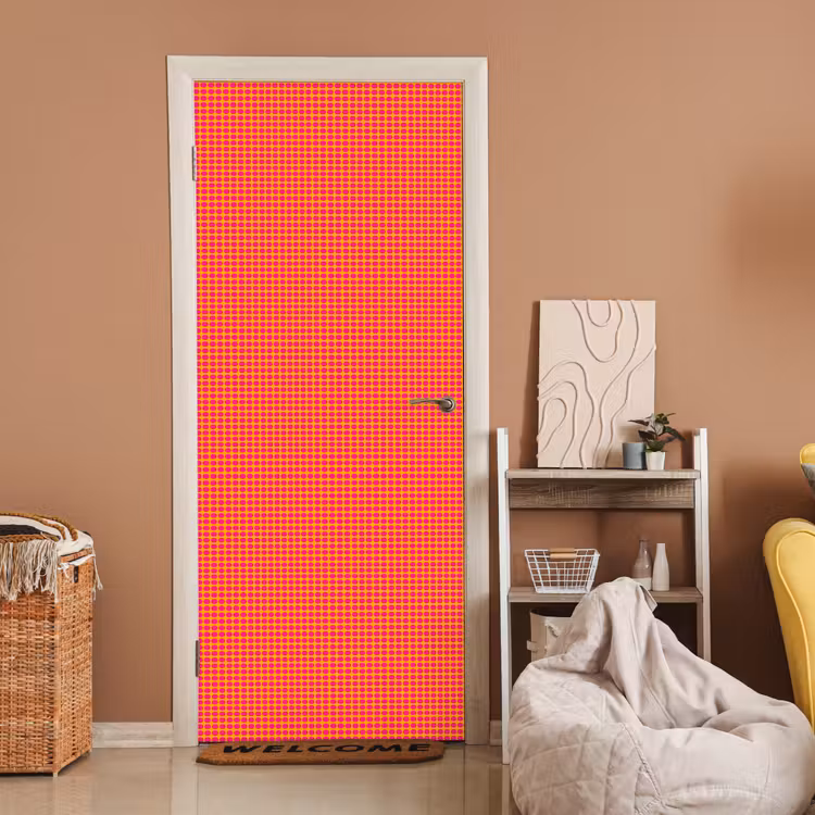 Deursticker - Modern - Stippen - Oranje — 2