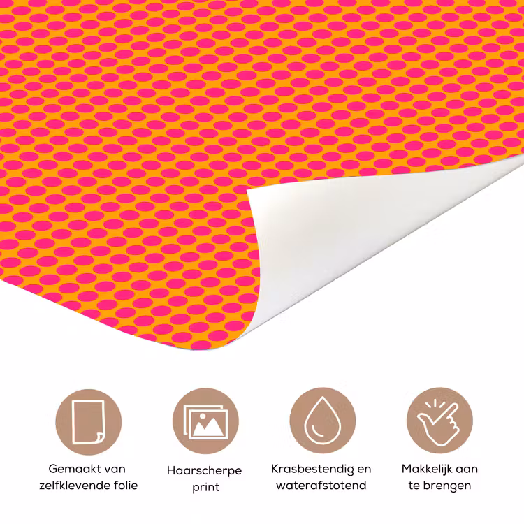 Deursticker - Modern - Stippen - Oranje — 3