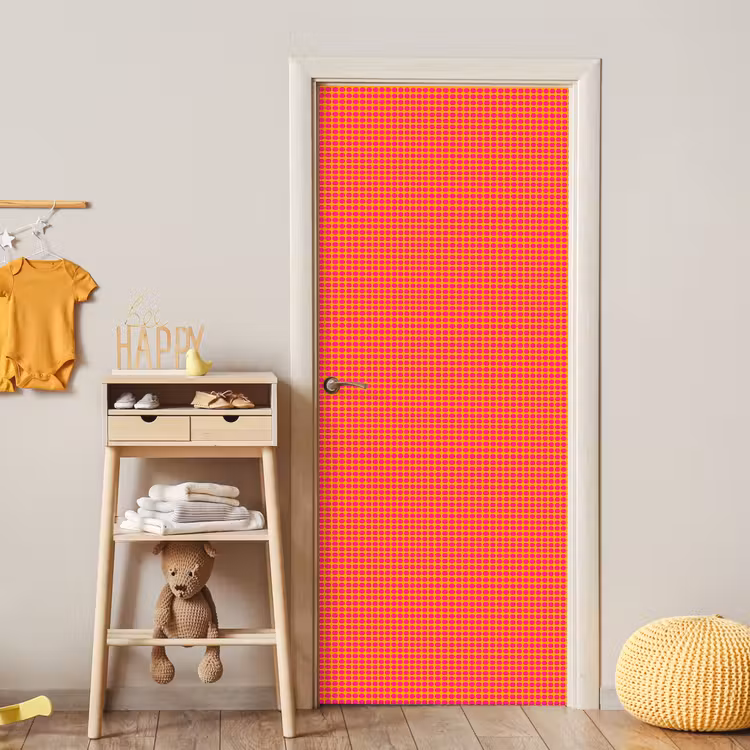 Deursticker - Modern - Stippen - Oranje — 6