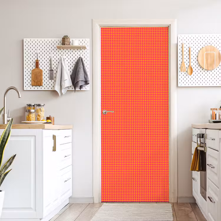 Deursticker - Modern - Stippen - Oranje — 7