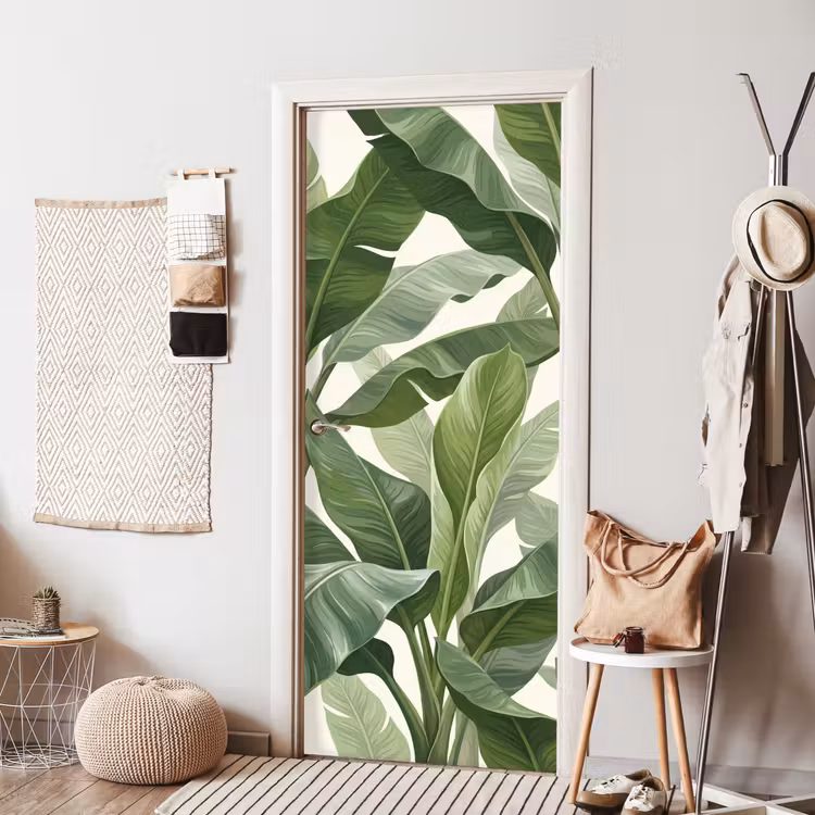 Deursticker - Planten - Bladeren - Tropisch - Groen — 8