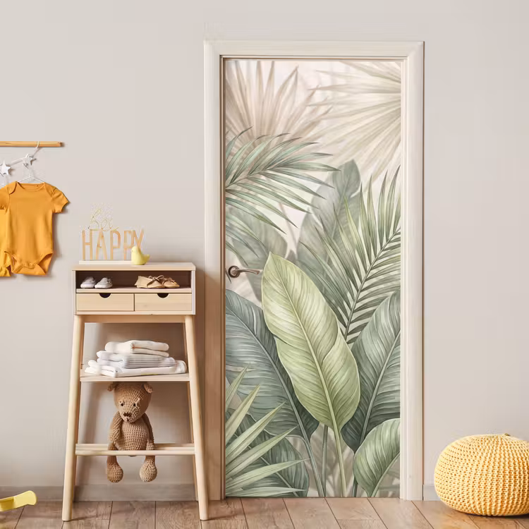 Deursticker - Planten - Tropisch - Bladeren - Groen - Natuur — 6