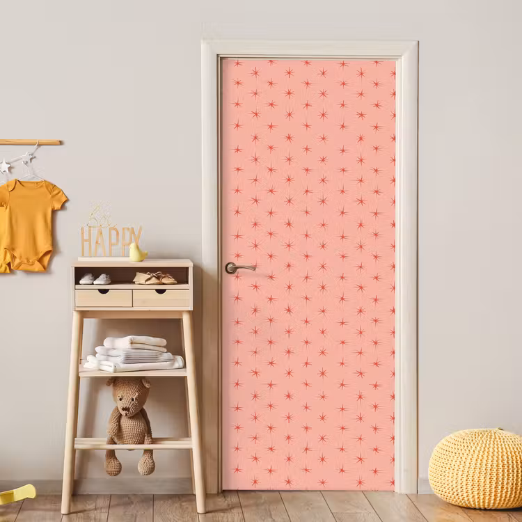 Deursticker - Sterretjes - Patroon - Oranje — 6