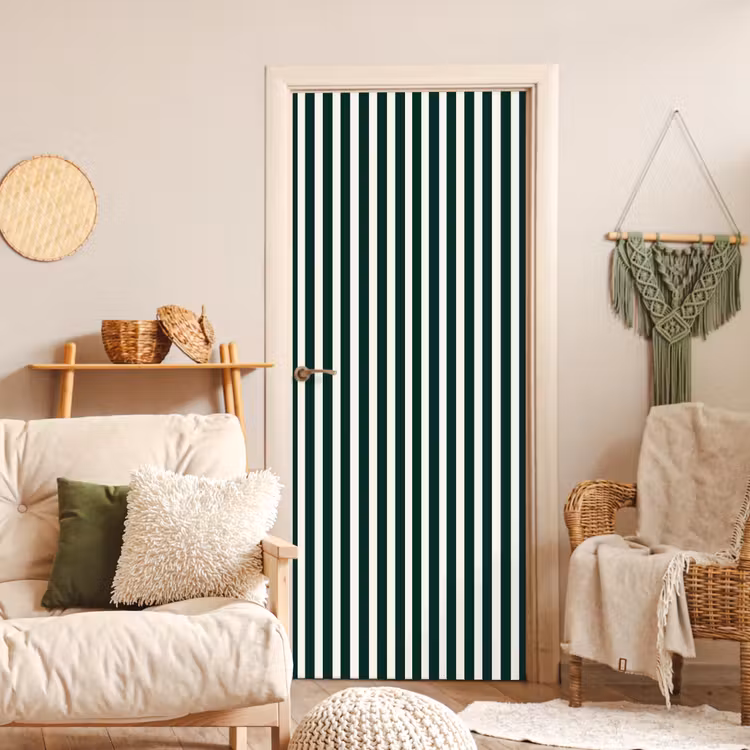 Deursticker - Strepen - Klassiek - Groen — 4