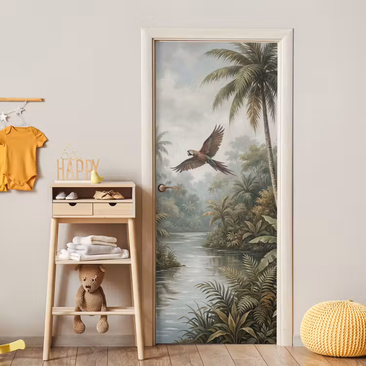 Deursticker - Vogel - Vliegend - Tropisch - Landschap - Klassiek — 6