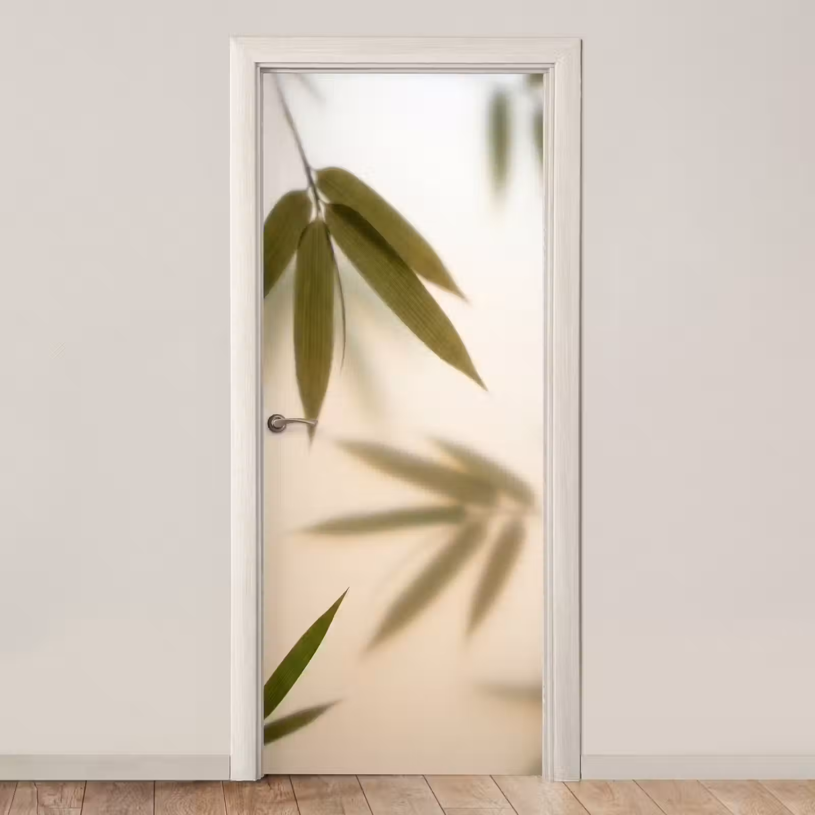 Deursticker - Planten - Bladeren - Natuur - Groen — 1
