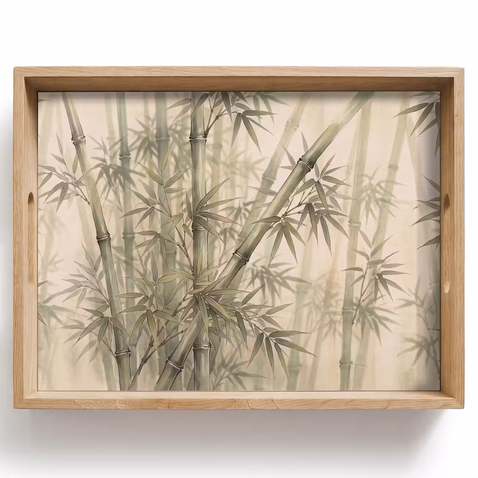 Dienblad - Bamboe - Bladeren - Aziatisch - Groen - Natuur — 1
