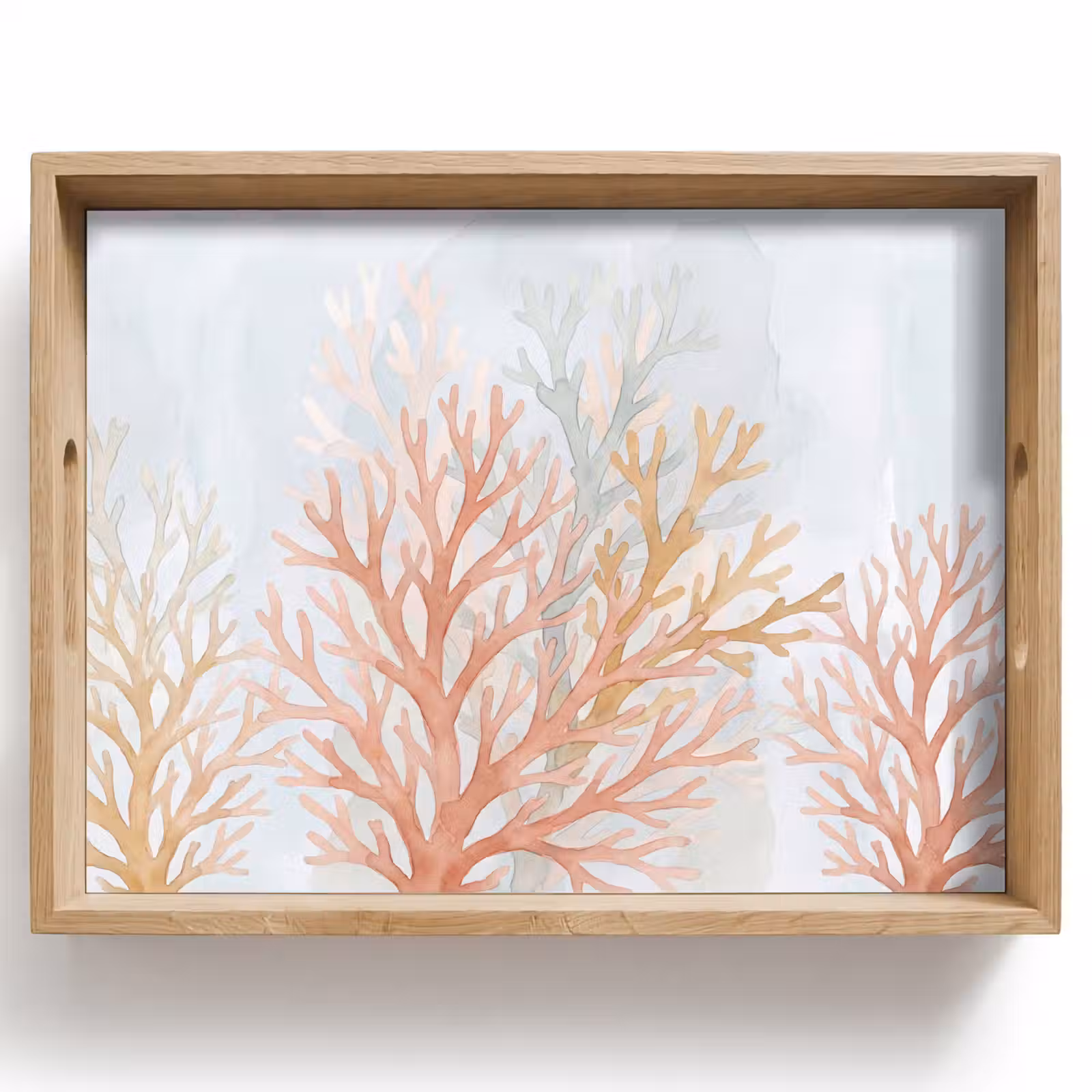 Dienblad - Natuur - Abstract - Aquarel - Organisch - Warm — 1