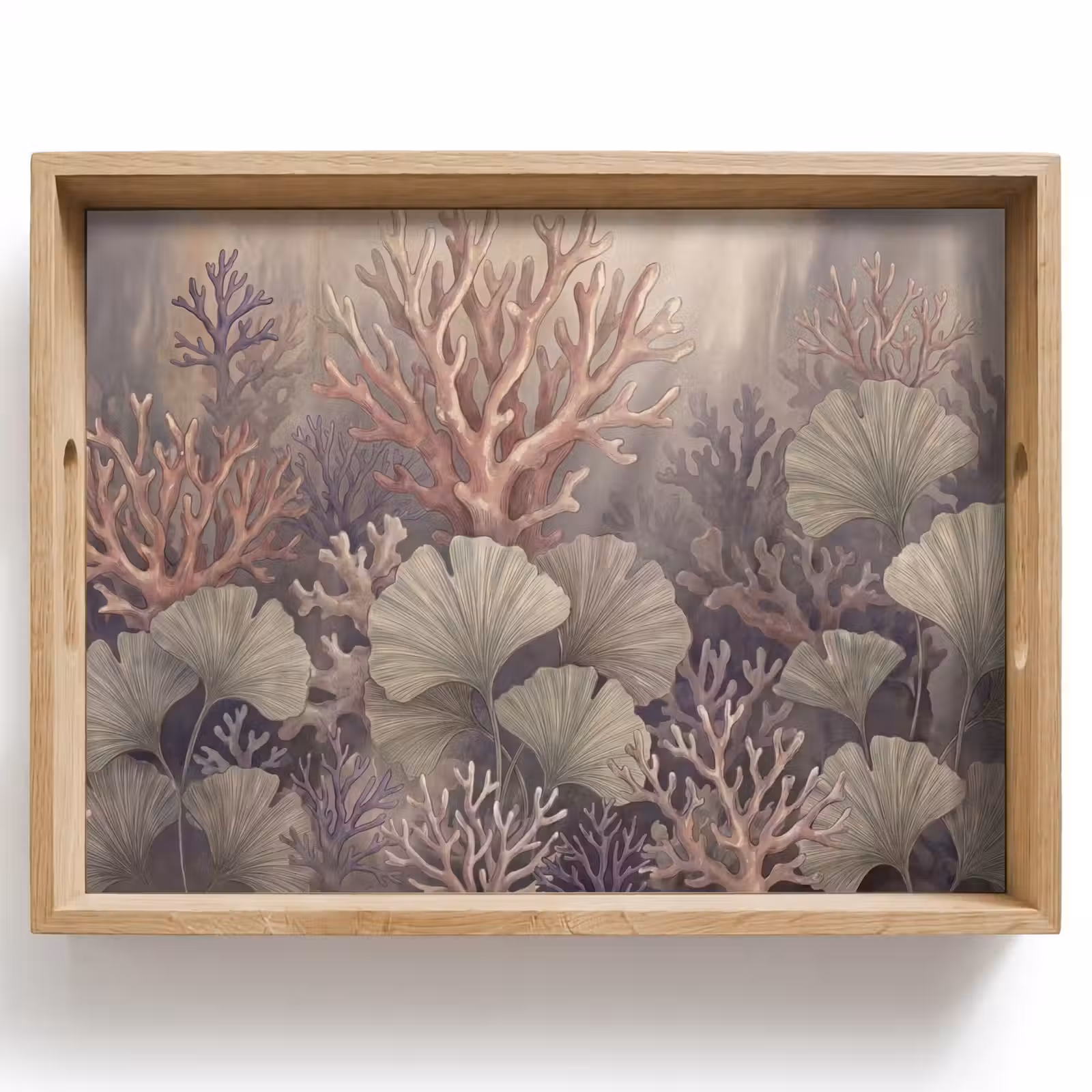 Dienblad - Plant - Bladeren - Zee - Illustratie - Groen — 1