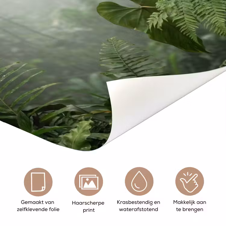 Deursticker - Natuur - Jungle - Mist - Tropisch - Groen — 3