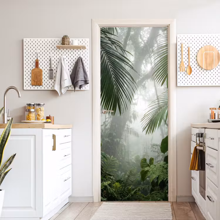 Deursticker - Natuur - Jungle - Mist - Tropisch - Groen — 7