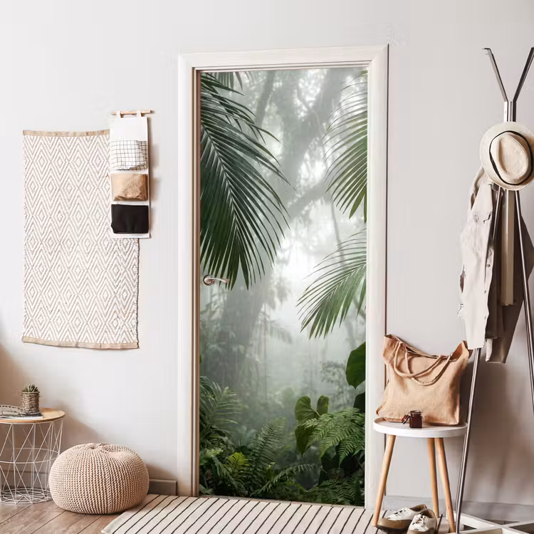 Deursticker - Natuur - Jungle - Mist - Tropisch - Groen — 8