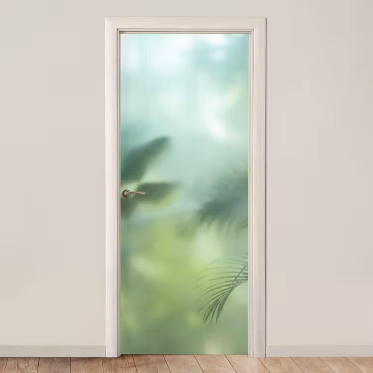 Deursticker - Natuur - Vervaagd - Groen - Abstract - Modern — 1